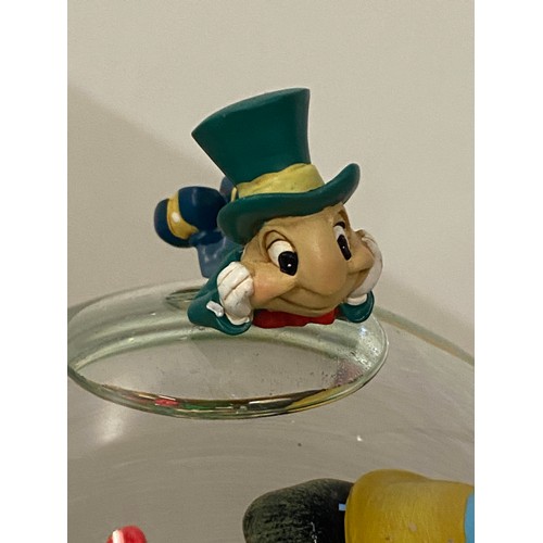 120 - Disney Store Pinocchio musical snow globe new with box. 8