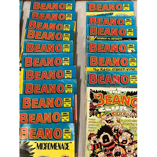 208 - A mixture of over 50  comic library beano comics etc