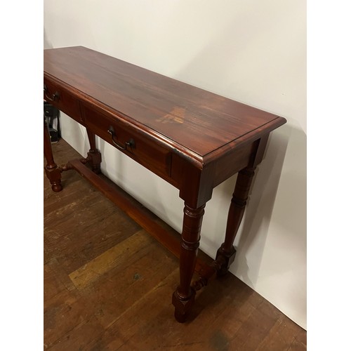 253 - solid wood 2 drawer console table 41