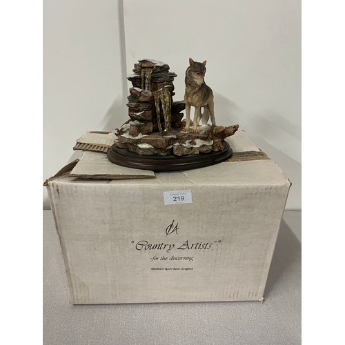 219 - Country artists (high ground)  boxed sculpture