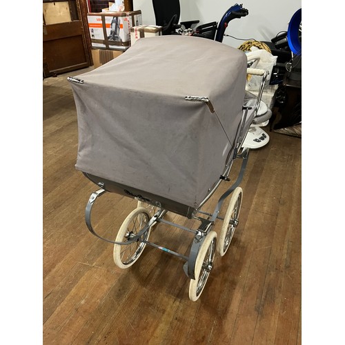 169 - Vintage silver cross kids pram