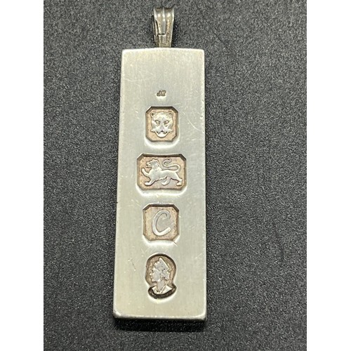 46 - silver hallmarked ingot 20 grams