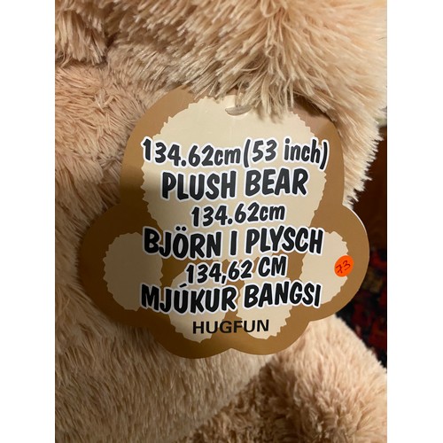 182 - Extremely large Hugfun Teddy bear. 53