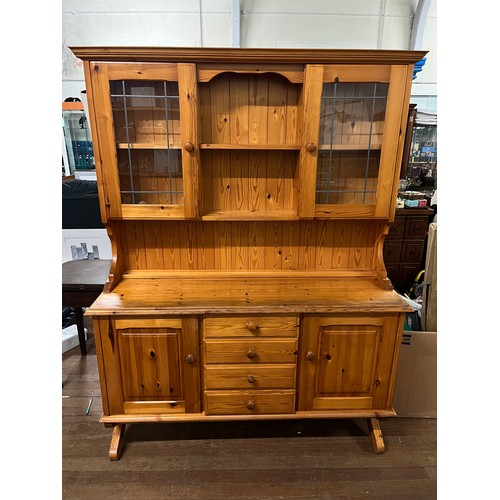 240 - 2 piece pine farmhouse dresser. (comes in 2 pieces.) aaprox 73