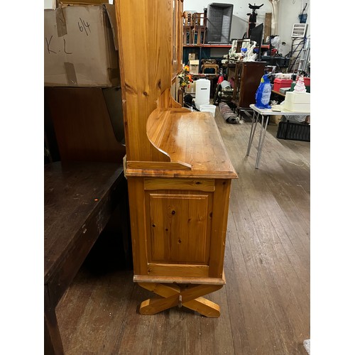 240 - 2 piece pine farmhouse dresser. (comes in 2 pieces.) aaprox 73