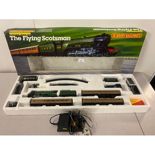 132 - Hornby the flying scotsman electric train set boxed