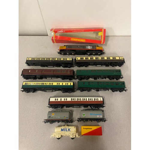 188 - boxed R286 hornby engine along with  selection of carriages etc