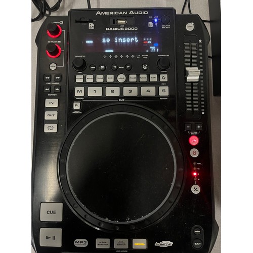 250A - American audio DJ decks along with crossfade & mixer