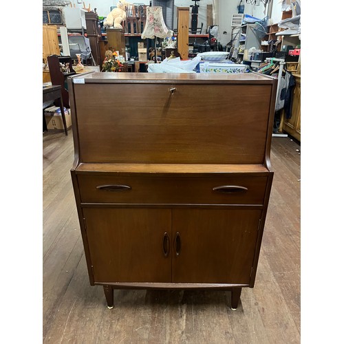 241 - Mid century, teak writing bureau. 30