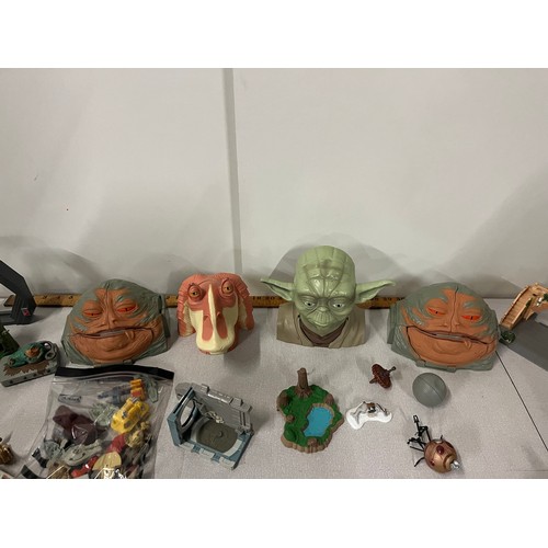 35 - Large selection of Star Wars micro machines & figures etc.