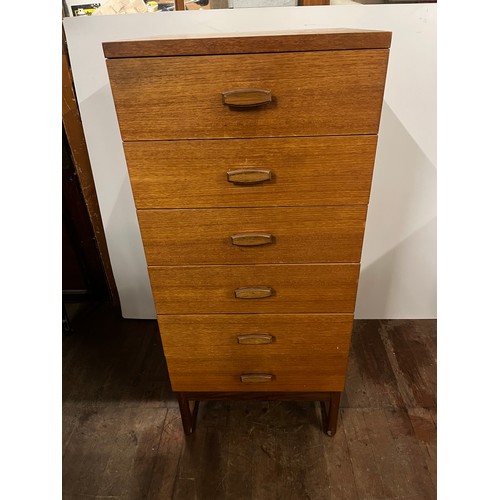 114 - Quadrille/e.gomme  mid century 6 drewer chest  by gplan 20