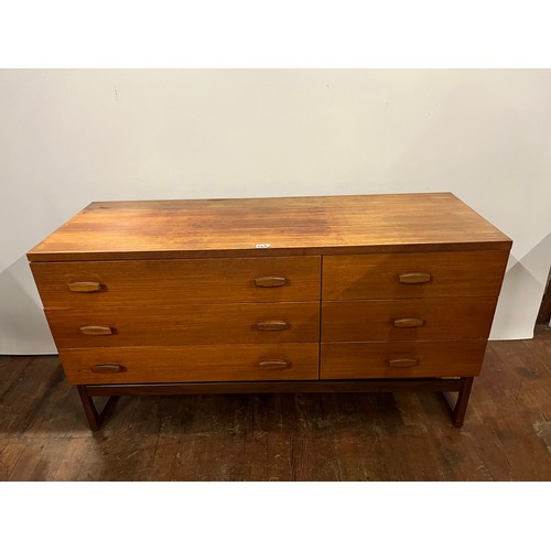 114A - Quadrille/e.gomme  mid century 6 drewer chest  by gplan 52