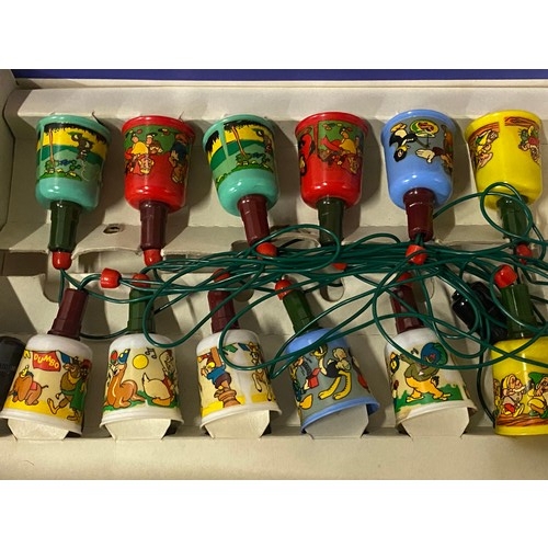 290 - Vintage Disney Mazda Christmas/party lights with original box.