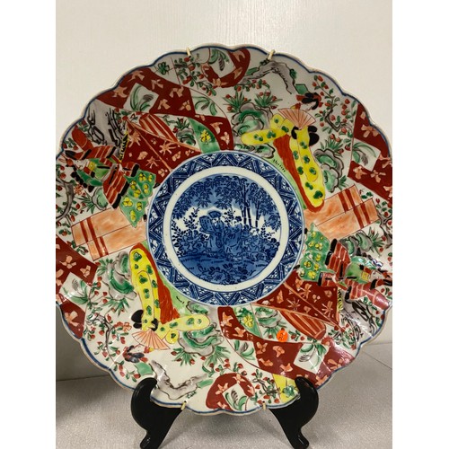 64 - 2 x Antique Japanese Imari plates. 12