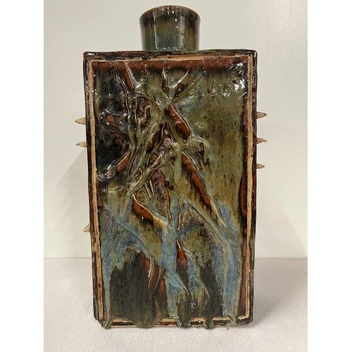 108 - Large mid century glazed studio pottery vase possibly by Shoji Hamada Japan.  (slight damage to base... 