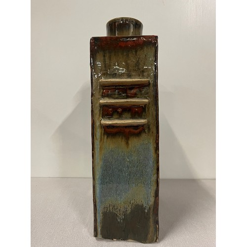 108 - Large mid century glazed studio pottery vase possibly by Shoji Hamada Japan.  (slight damage to base... 