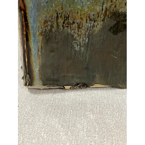 108 - Large mid century glazed studio pottery vase possibly by Shoji Hamada Japan.  (slight damage to base... 