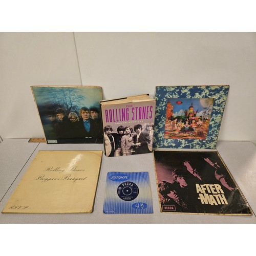 112 - Collection of The Rolling Stones vinyl's to include Beggars Banquet, Between the Buttons, After-Math... 