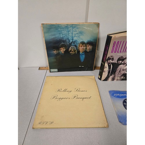 112 - Collection of The Rolling Stones vinyl's to include Beggars Banquet, Between the Buttons, After-Math... 