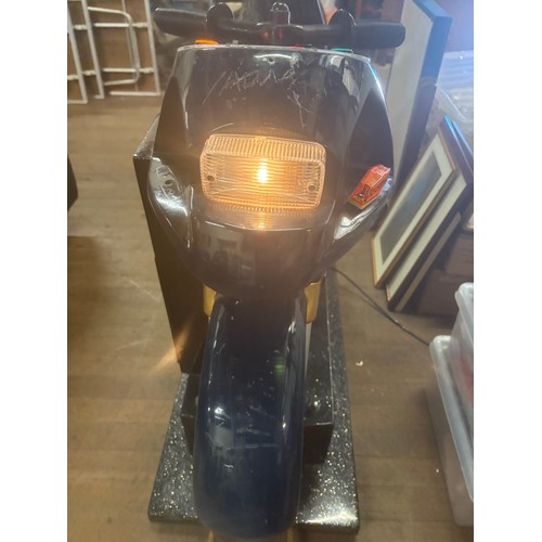 Rare vintage mean machine coin operated ride on motorcycle by Whittaker ...