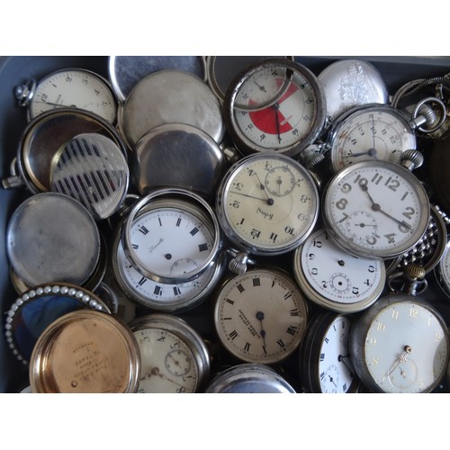 78 - Large selection of 40+ pocket watches and part movements, spares and repair.