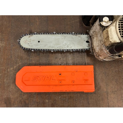 Stihl MS200T petrol chainsaw.