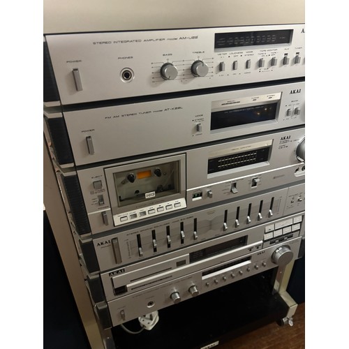 Vintage Akai hi-fi audio stacking system to include cassette deck ...
