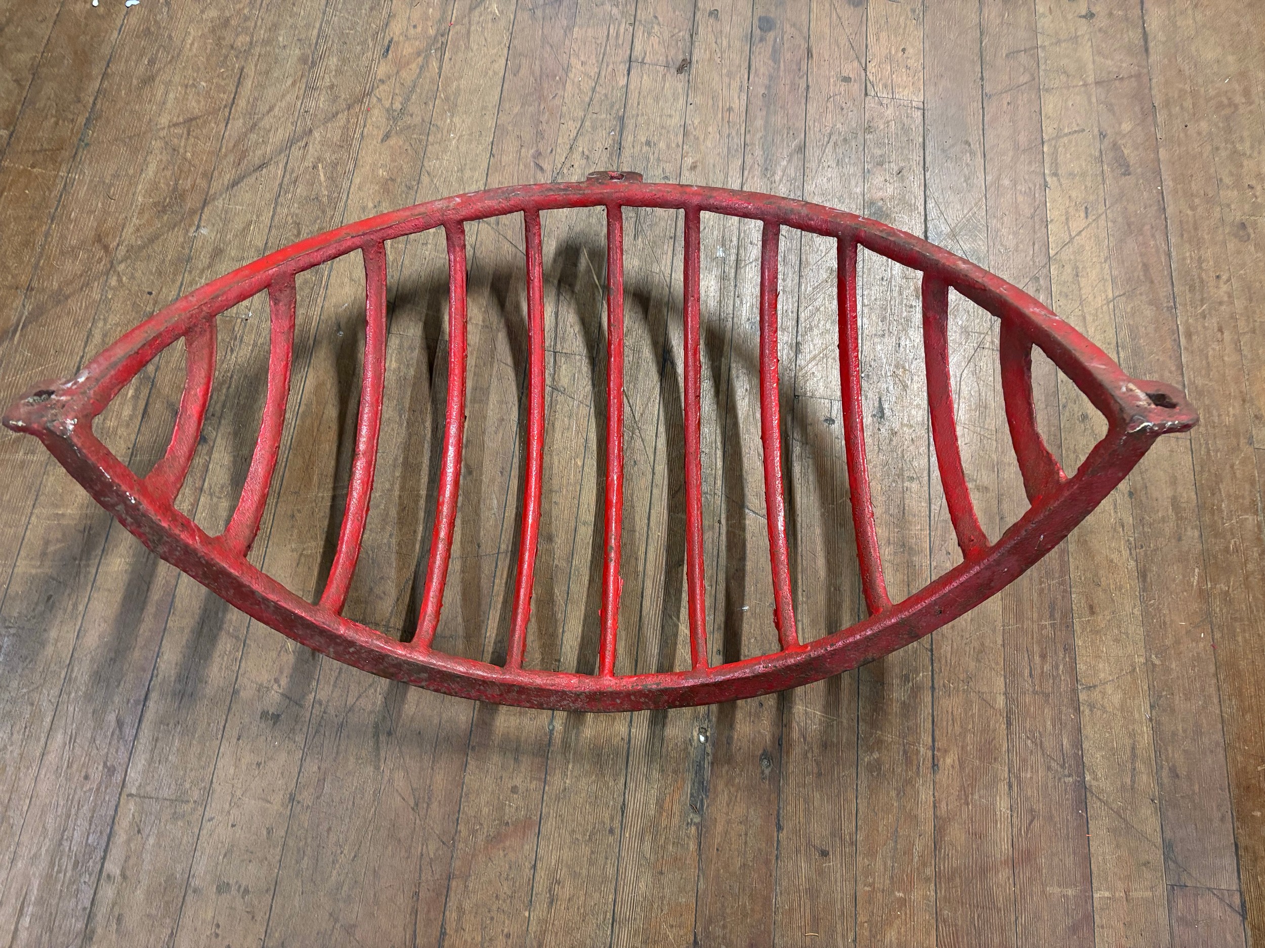 Large wrought iron hay rack/horse feeder/wall basket. 35.5