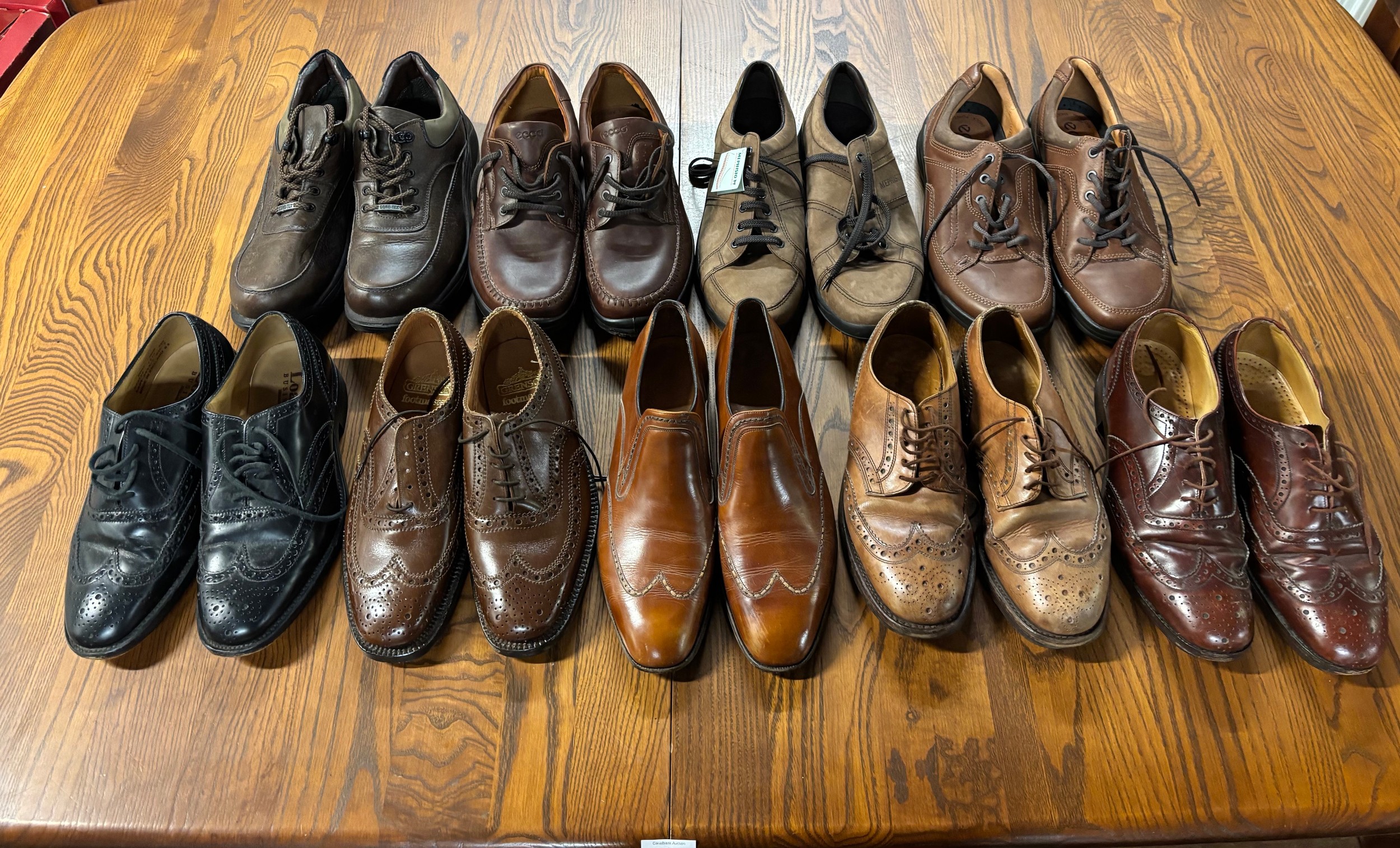 9 pairs of men's shoes to include Loake's etc (sizes range from 6 1/2 ...