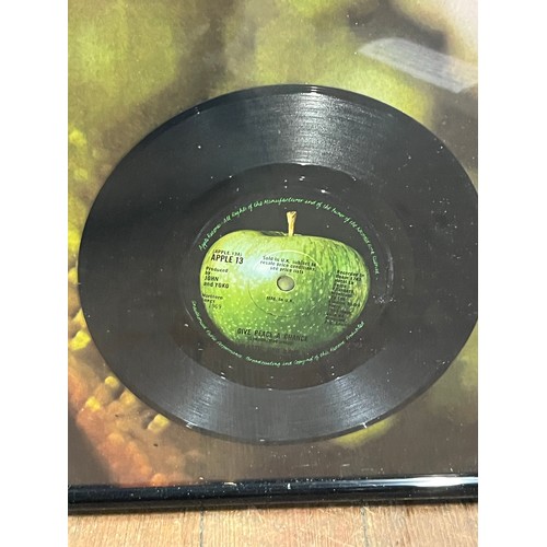 69 - Framed John Lennon give peace a chance original 7