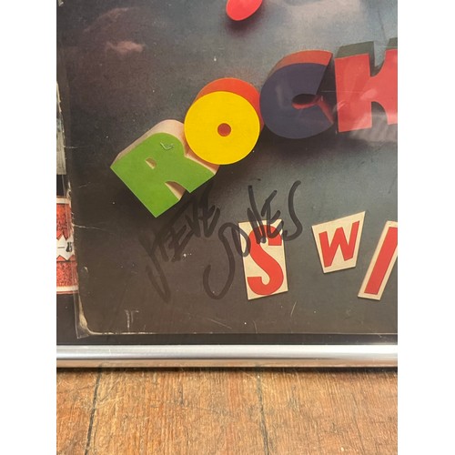 71 - Framed sex pistols the great rock and roll swindle signed by Steve Jones and Paul Cook in 1982 (Info... 