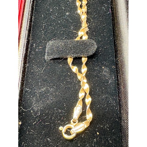 109 - silver hallmarked twist chain along with silver chain & pendants