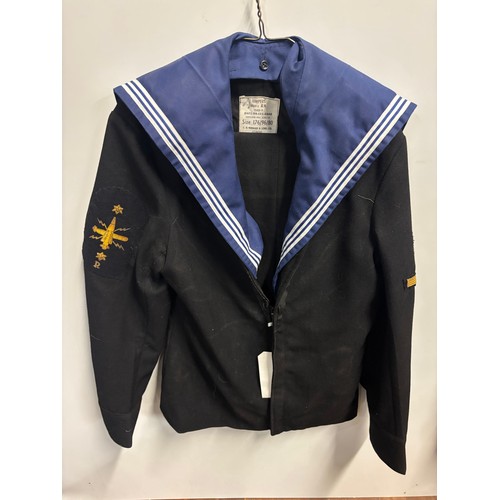 234 - Vintage Royal Navy able seaman's ceasing weapons engineering mechanic uniforms specialist or 2nd cla... 