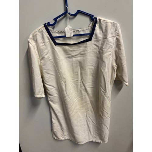 240 - Original Bulgarian army wool tunic along with US navy sailors tunic and female royal navy tunic top.