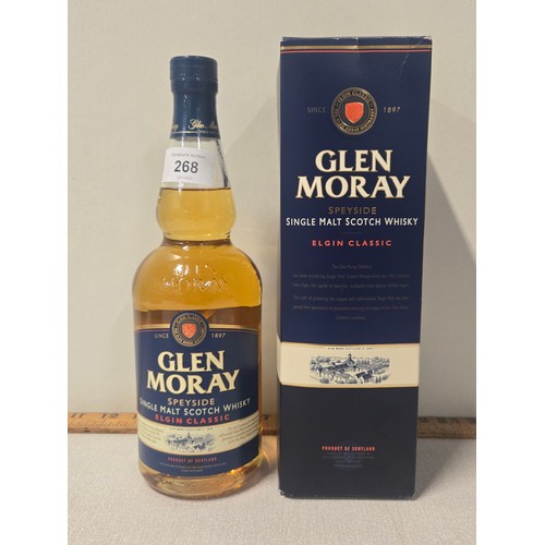 268 - Glen Moray Speyside single malt Scotch whisky 70cl 40%