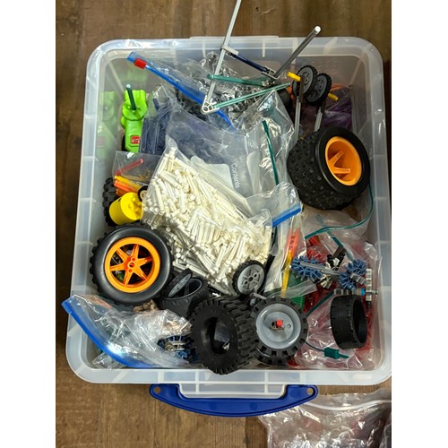 275 - Large collection of Knex along with tubs of Lego.