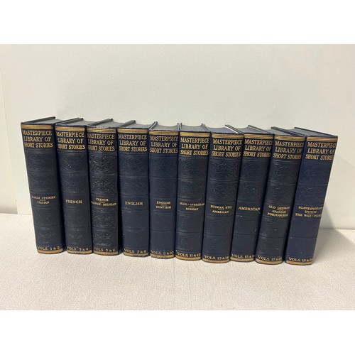 340 - 20 volumes of Masterpiece library of short stories 
