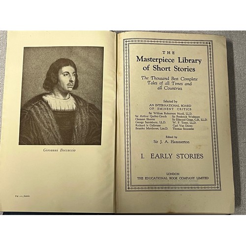 340 - 20 volumes of Masterpiece library of short stories 