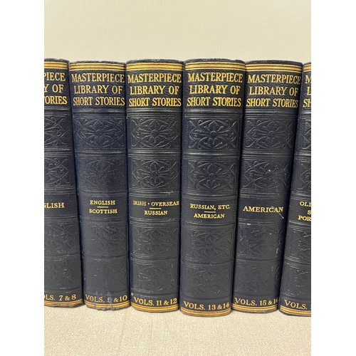 340 - 20 volumes of Masterpiece library of short stories 