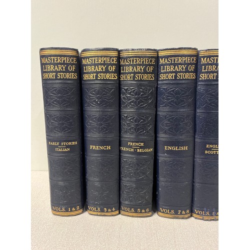 340 - 20 volumes of Masterpiece library of short stories 