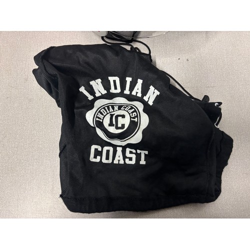 358 - Open face Indian Coast motorcycle helmet.