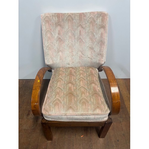 359 - Vintage art deco lounge chair.
