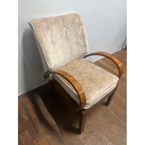 359 - Vintage art deco lounge chair.