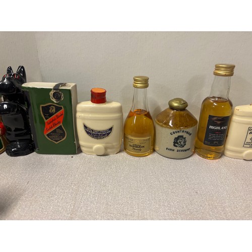 253 - 20 x Whisky/ Liquor miniatures (15 with contents) to include Bells gift set, Dimple, Beneagles etc.