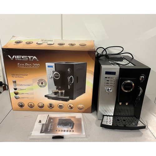 363 - Viesta Eco Pro 200 coffee machine with  box and instruction manual with coffee.