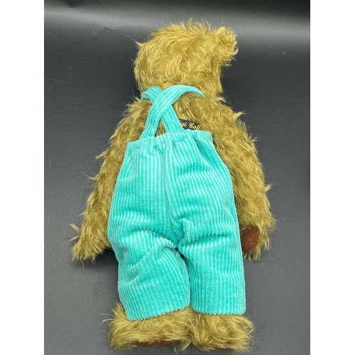 81 - Gigi Collectors Bears Mohair jointed window cleaner teddy bear with ladders and bucket.