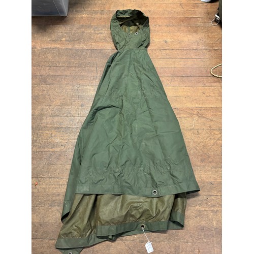 255 - British army Falkland's era poncho/ groundsheet.