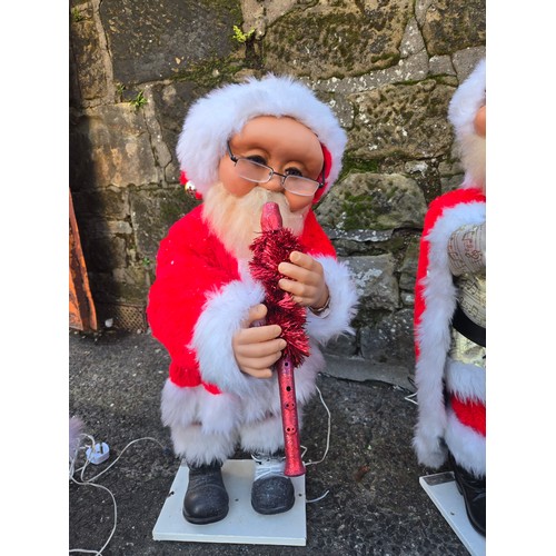 270 - Animatronic Christmas Santa & Band to include Singer, Drummer, Recorder, Guitar & tambourine players... 