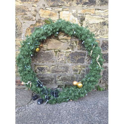 357 - Very large & heavy Christmas wreath 55