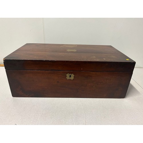 368 - Antique Victorian writing slope (needs attention)